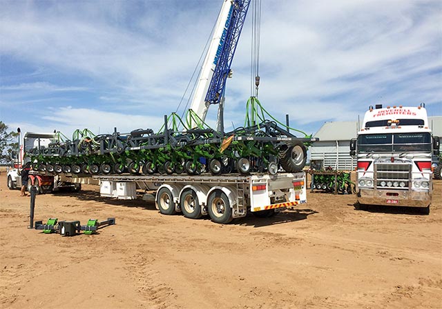 Inverell Freighters Loading Ag equipment
